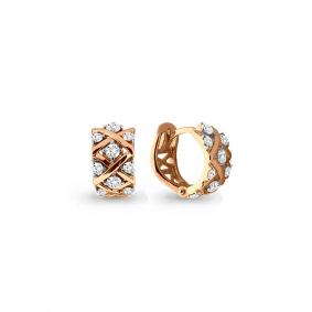 Золотые серьги AQUAMARINE 45583А 45583А фото