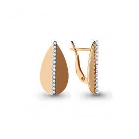 Золотые серьги AQUAMARINE 45713А 45713А фото