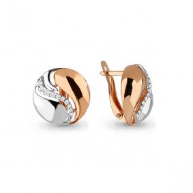 Золотые серьги AQUAMARINE 45764А 45764А фото