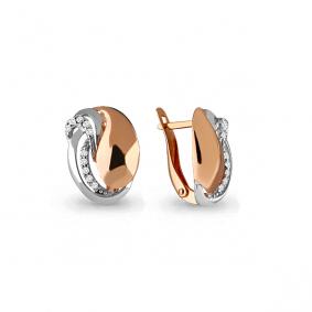 Золотые серьги AQUAMARINE 45765А 45765А фото