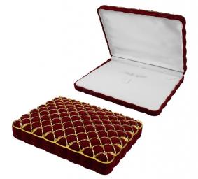 Футляр флокированный бордовый под гарнитур 48909-б 48909-б фото