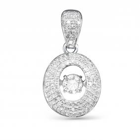 Подвеска из белого золота RoseGrace с танцующим бриллиантом 5-2105-103-3Б 5-2105-103-3Б фото