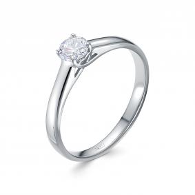 Кольцо из белого золота RoseGrace 5-4514-103-1Б с бриллиантом 5-4514-103-1Б фото