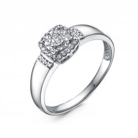 Кольцо из белого золота RoseGrace 5-5906-103И2-1Б с бриллиантом 5-5906-103И2-1Б фото