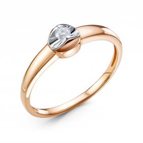 Золотое кольцо RoseGrace 5-5970-103-1К с бриллиантом 5-5970-103-1К фото
