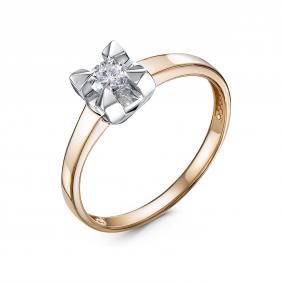 Золотое кольцо RoseGrace 5-5975-103И1-1К с бриллиантом 5-5975-103И1-1К фото