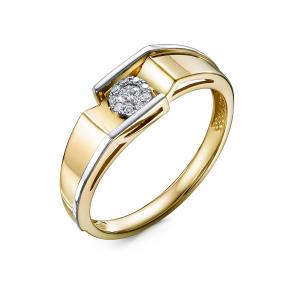 Кольцо из лимонного золота RoseGrace 5-6006-103ИНВ-1Ж с бриллиантом 5-6006-103ИНВ-1Ж фото