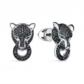 Серьги из белого золота RoseGrace 5-6569/3-106-2Б-ИзЧбр 5-6569/3-106-2Б-ИзЧбр фото