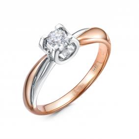 Золотое кольцо RoseGrace 5-6912-103-1К с бриллиантом 5-6912-103-1К фото