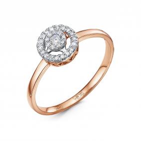 Золотое кольцо RoseGrace 5-7111-103ИНВ-1К с бриллиантом 5-7111-103ИНВ-1К фото