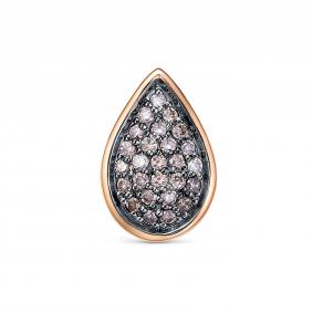 Золотая подвеска RoseGrace 5-7146-103-3К-Кбр с бриллиантом и коньячным бриллиантом 5-7146-103-3К-Кбр фото