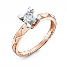 Золотое кольцо RoseGrace 5-7369-103И6-1К с бриллиантом 5-7369-103И6-1К фото