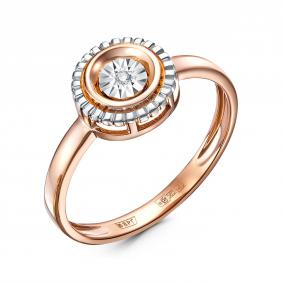 Золотое кольцо RoseGrace 5-7432-103И1-1К с бриллиантом 5-7432-103И1-1К фото