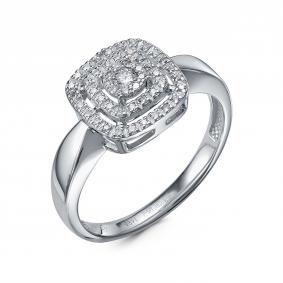 Кольцо из белого золота RoseGrace 5-7643-103ИНВ-1Б с бриллиантом 5-7643-103ИНВ-1Б фото