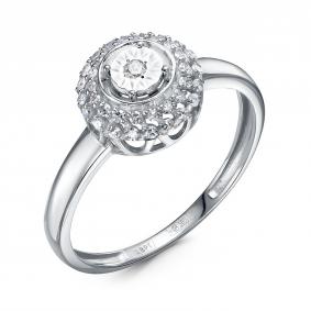 Кольцо из белого золота RoseGrace 5-8954-103И1-1Б с бриллиантом 5-8954-103И1-1Б фото