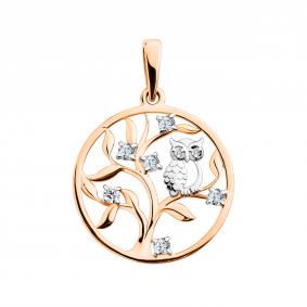 Золотая подвеска TALANT 50-02-0001-10163 с фианитом 50-02-0001-10163 фото