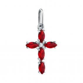 Серебряная подвеска TALANT 50-72-000Ш-11070 с фианитом и ювелирным кристаллом 50-72-000Ш-11070 фото