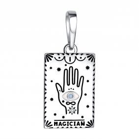 Серебряная подвеска TALANT 50-7Ч-0001-16006 с фианитом и эмалью 50-7Ч-0001-16006 фото