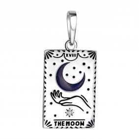 Серебряная подвеска TALANT 50-7Ч-0001-16007 с фианитом и эмалью 50-7Ч-0001-16007 фото