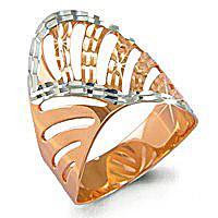 Золотое кольцо AQUAMARINE 50614 50614 фото