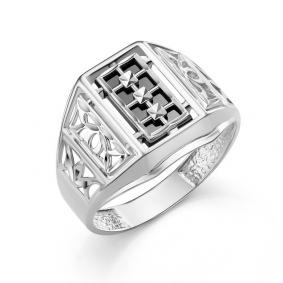 Серебряное кольцо Караваевская ювелирная фабрика 51-0039-s с ониксом 51-0039-s фото