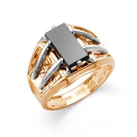 Золотое кольцо Караваевская ювелирная фабрика 51-0053 с ониксом 51-0053 фото