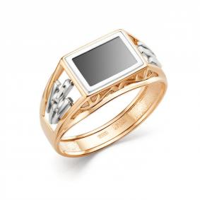 Золотое кольцо Караваевская ювелирная фабрика 51-0074-1 с ониксом 51-0074-1 фото