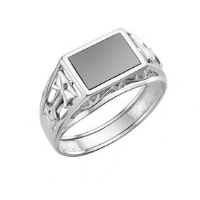 Серебряное кольцо Караваевская ювелирная фабрика 51-0078-s с ониксом 51-0078-s фото