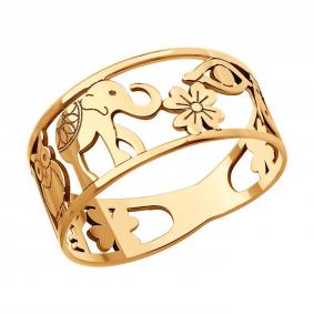 Золотое кольцо Diamant 51-110-02028-1 51-110-02028-1 фото