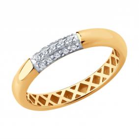 Золотое кольцо Diamant 51-110-02933-1 с фианитом 51-110-02933-1 фото