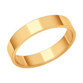 Золотое обручальное кольцо 4 мм Diamant 51-111-00329-1 51-111-00329-1 фото