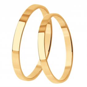 Золотое обручальное кольцо 2 мм Diamant 51-111-02127-1 51-111-02127-1 фото