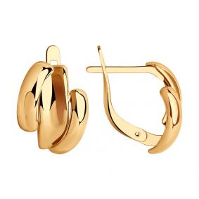 Золотые серьги Diamant 51-120-01037-1 51-120-01037-1 фото