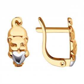 Золотые серьги Diamant 51-120-02037-1 51-120-02037-1 фото