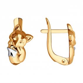 Золотые серьги Diamant 51-120-02102-1 51-120-02102-1 фото