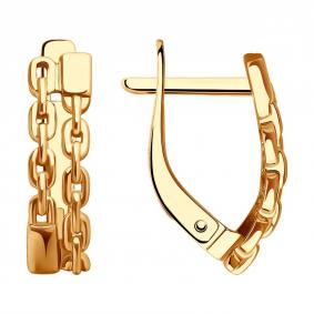 Золотые серьги Diamant 51-120-02411-1 51-120-02411-1 фото