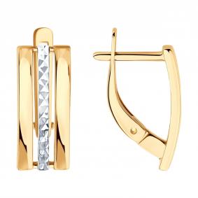 Золотые серьги Diamant 51-120-02799-2 51-120-02799-2 фото