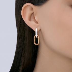 Золотые серьги SOKOLOV 51-121-00417-1 с фианитом 51-121-00417-1 фото