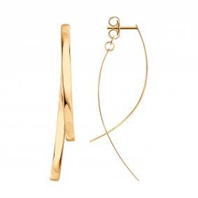 Золотые серьги Diamant 51-121-01289-1 51-121-01289-1 фото