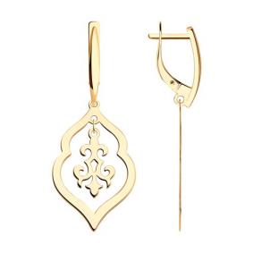 Золотые серьги Diamant 51-121-02108-1 51-121-02108-1 фото