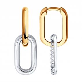 Золотые серьги Diamant 51-121-02880-1 51-121-02880-1 фото