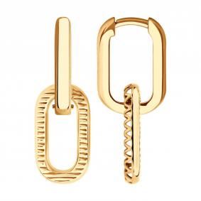 Золотые серьги-трансформеры Diamant 51-121-02932-1 51-121-02932-1 фото