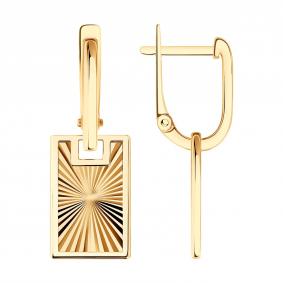 Золотые серьги-трансформеры Diamant 51-121-03003-1 51-121-03003-1 фото