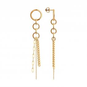 Золотые серьги Diamant 51-122-02944-1 51-122-02944-1 фото