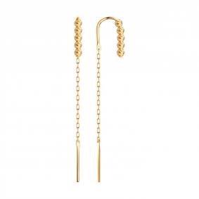 Золотые серьги Diamant 51-123-01690-1 51-123-01690-1 фото