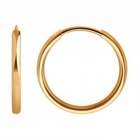 Золотые серьги Diamant 51-124-01587-1 51-124-01587-1 фото