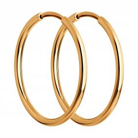 Золотые серьги Diamant 51-124-01588-1 51-124-01588-1 фото