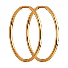 Золотые серьги Diamant 51-124-01589-1 51-124-01589-1 фото