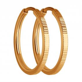 Золотые серьги Diamant 51-124-02384-2 51-124-02384-2 фото