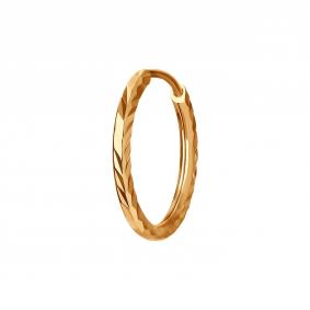 Одиночная серьга из золота Diamant 51-127-02600-1 51-127-02600-1 фото